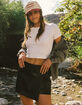 JJXX Sofia Faux Leather Womens Mini Skirt image number 6