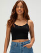 FULL TILT Scoop Neck Rib Seamless Womens Cami image number 1