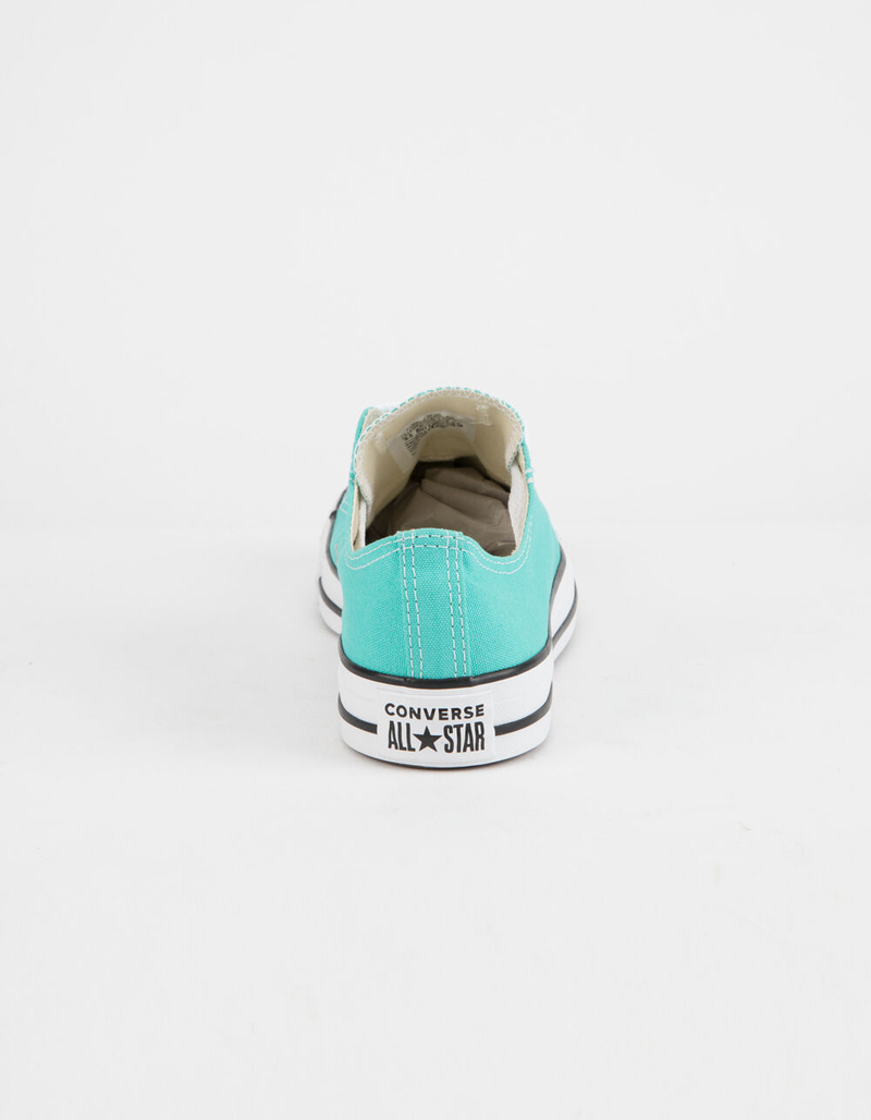 CONVERSE Chuck Taylor All Star Teal Low Top Womens Shoes image number 4