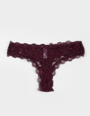 FULL TILT Allover Lace Thong Alternative Image