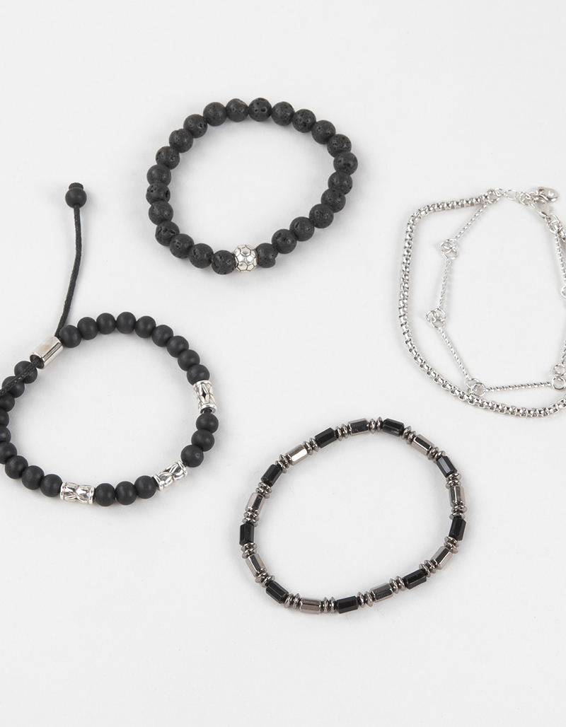 RSQ 4 Pack Lava Stretch Mens Bracelets image number 1
