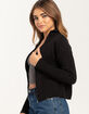 POOF Zip Front Womens Sweater image number 3