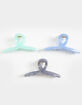 FULL TILT 3 Pack Keyhole Claw Hair Clips image number 2