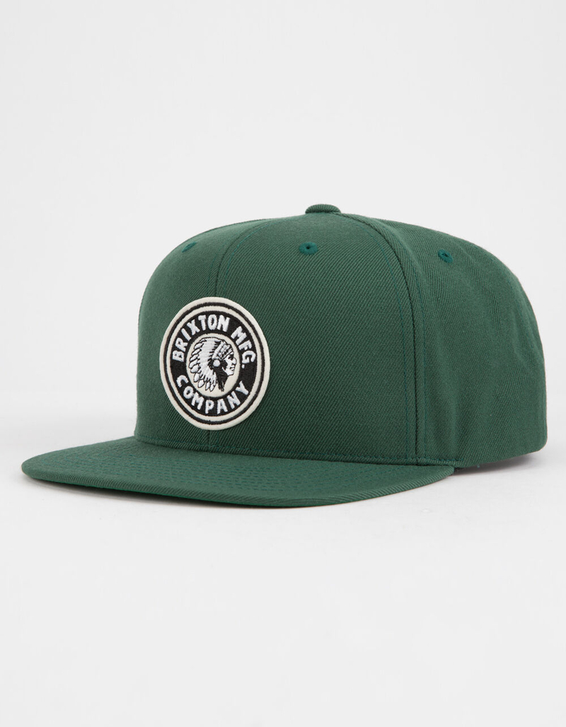 BRIXTON Rival Green Mens Snapback Hat image number 0