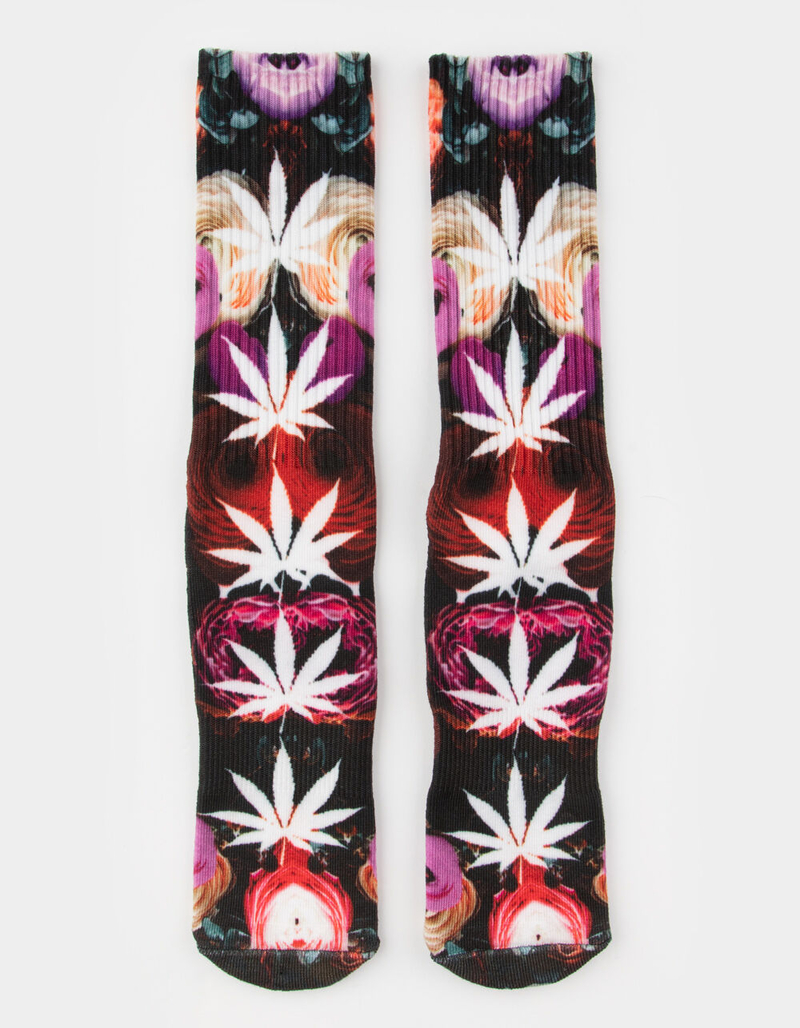 HUF Digital Plantlife Mens Crew Socks image number 0