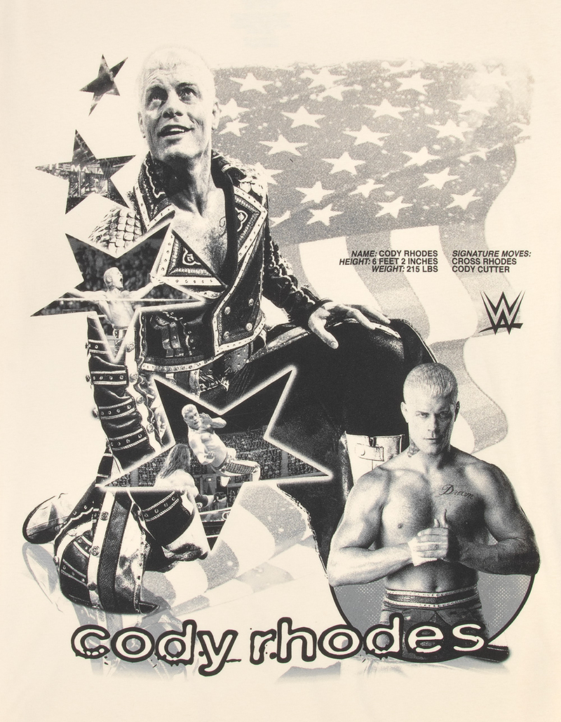 WWE Cody Rhodes Mens Boxy Tee image number 1