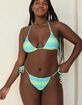 DIPPIN' DAISY'S Palm Tie Back Triangle Bikini Top image number 5