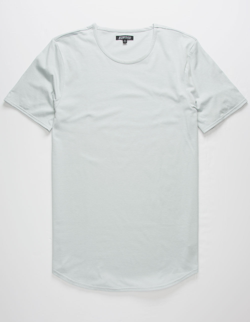ELWOOD Curved Hem Light Blue Mens Tall Tee image number 0