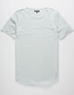 ELWOOD Curved Hem Light Blue Mens Tall Tee image number 1