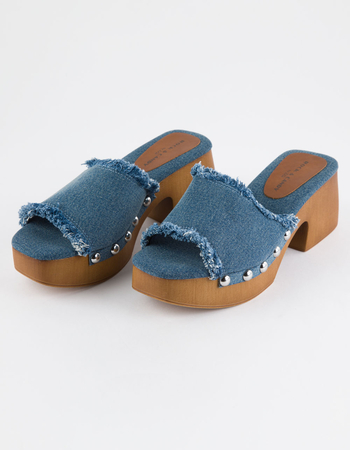 ROCK & CANDY Noelia Womens Platform Slide Sandals Primary Image