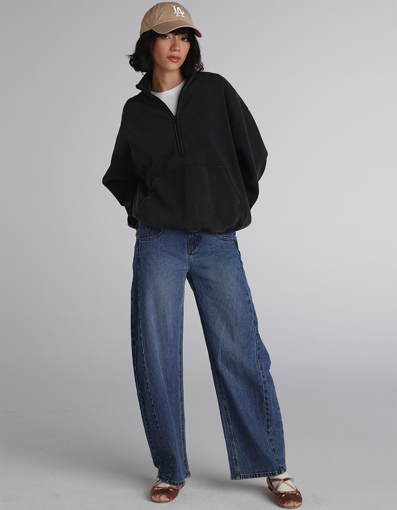 RSQ Womens Low Rise Barrel Jeans image number 5