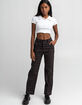 FULL TILT Womens Plaid Worker Pants image number 5