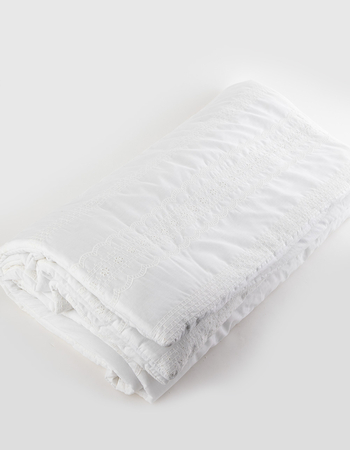 TILLYS HOME Eyelet Embroidered Throw Blanket Primary Image