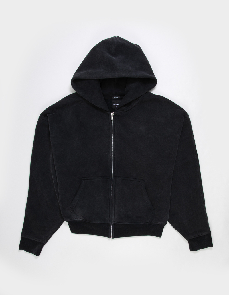 RSQ Mens Cropped Zip-Up Hoodie image number 1