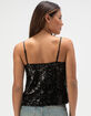 JJXX Tara Womens Sleeveless Sequin Top image number 4