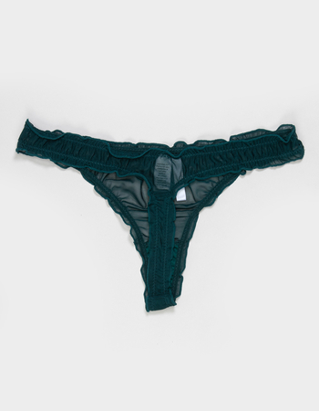 FULL TILT Lettuce Edge Mesh Thong Alternative Image