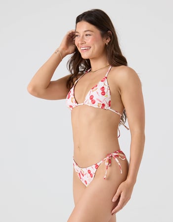 ROXY Cherry On Top Reversible Mini Tiki Tri Bikini Top Alternative Image