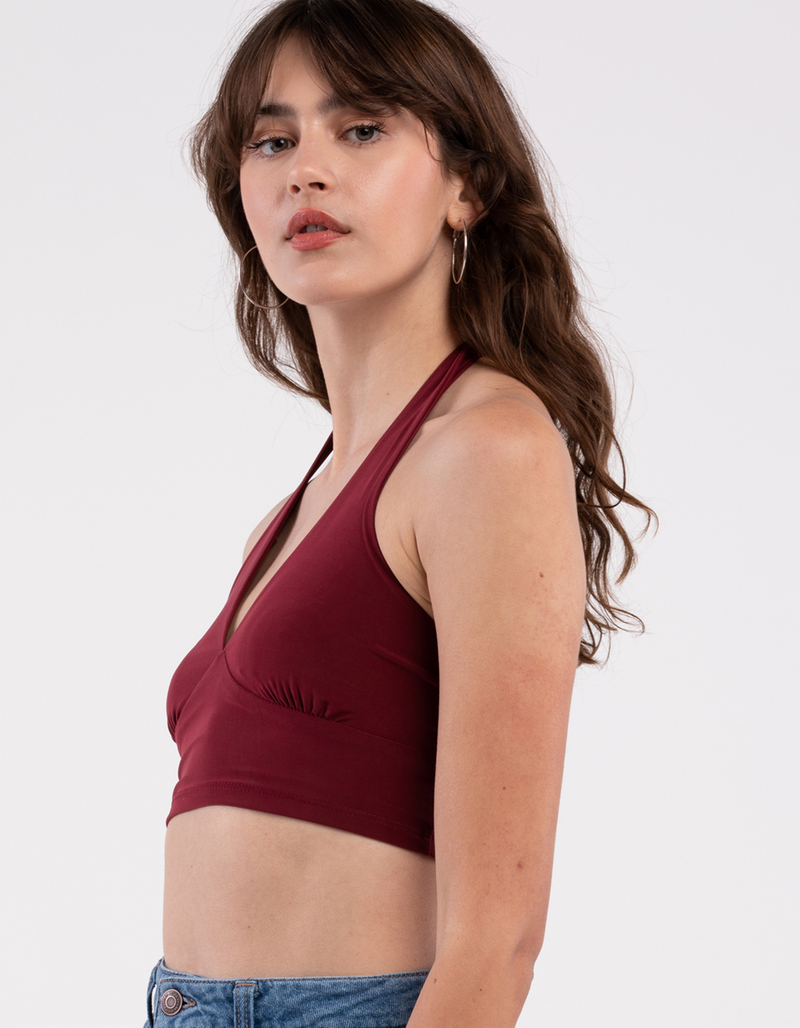 RSQ Womens Solid Halter Top image number 1