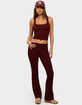 EDIKTED Linda Ribbed Scoop Neck Tank Top image number 4