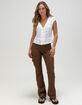 RSQ Womens Low Rise Bootcut Cargo Pants image number 1