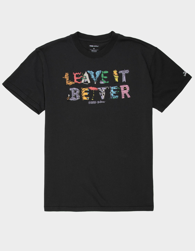 PARKS PROJECT x Dr. Seuss Lorax Leave It Better Mens Tee image number 0