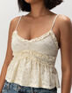 RSQ Womens Lace Ruffle Cami image number 5