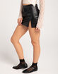 COTTON CANDY LA Faux Leather Womens Mini Skirt image number 3