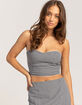 FULL TILT Gingham Womens Tube Top image number 1