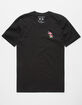 RIOT SOCIETY Floral Flamingo Embroidery Mens T-Shirt image number 1