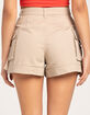 RSQ Womens Mid Length Cargo Shorts image number 4