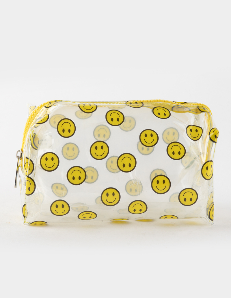 Clear Smiley Makeup Bag image number 0
