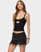 EDIKTED Karin Cut Out Ribbed Tank Top image number 2