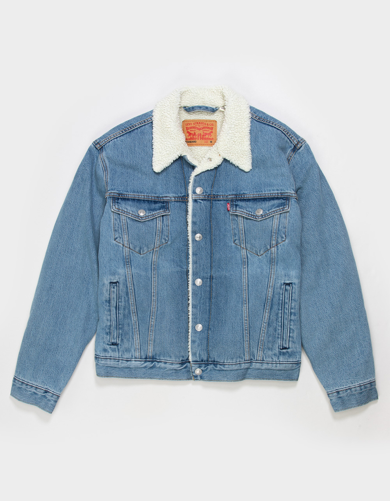 LEVI'S Sherpa Mens Trucker Jacket - Denim image number 0