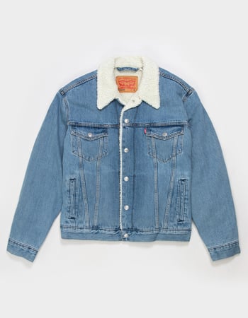 LEVI'S Sherpa Mens Trucker Jacket - Denim Primary Image