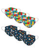 6 Pack Sports/Build Up Kids Fashion Face Masks image number 1