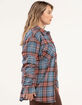 RSQ Womens Oversized Plaid Flannel image number 6