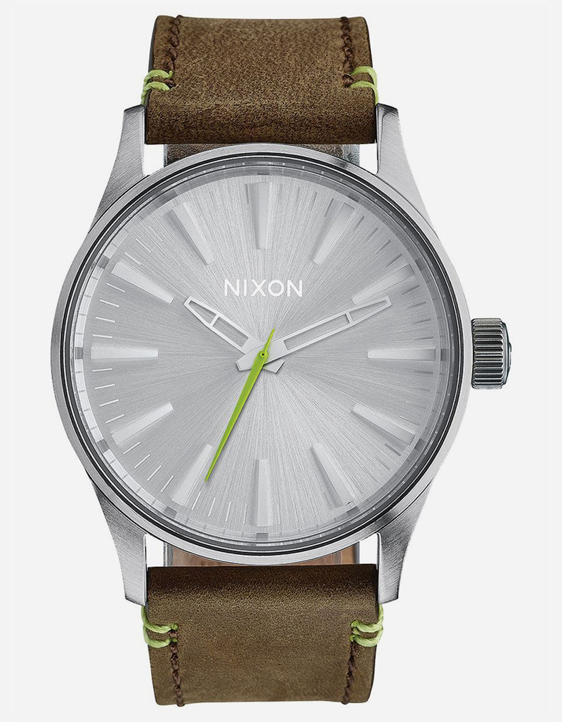 NIXON Sentry 38 Leather Watch image number 0