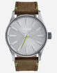 NIXON Sentry 38 Leather Watch image number 1