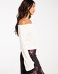 RSQ Womens Off The Shoulder Sweater image number 4