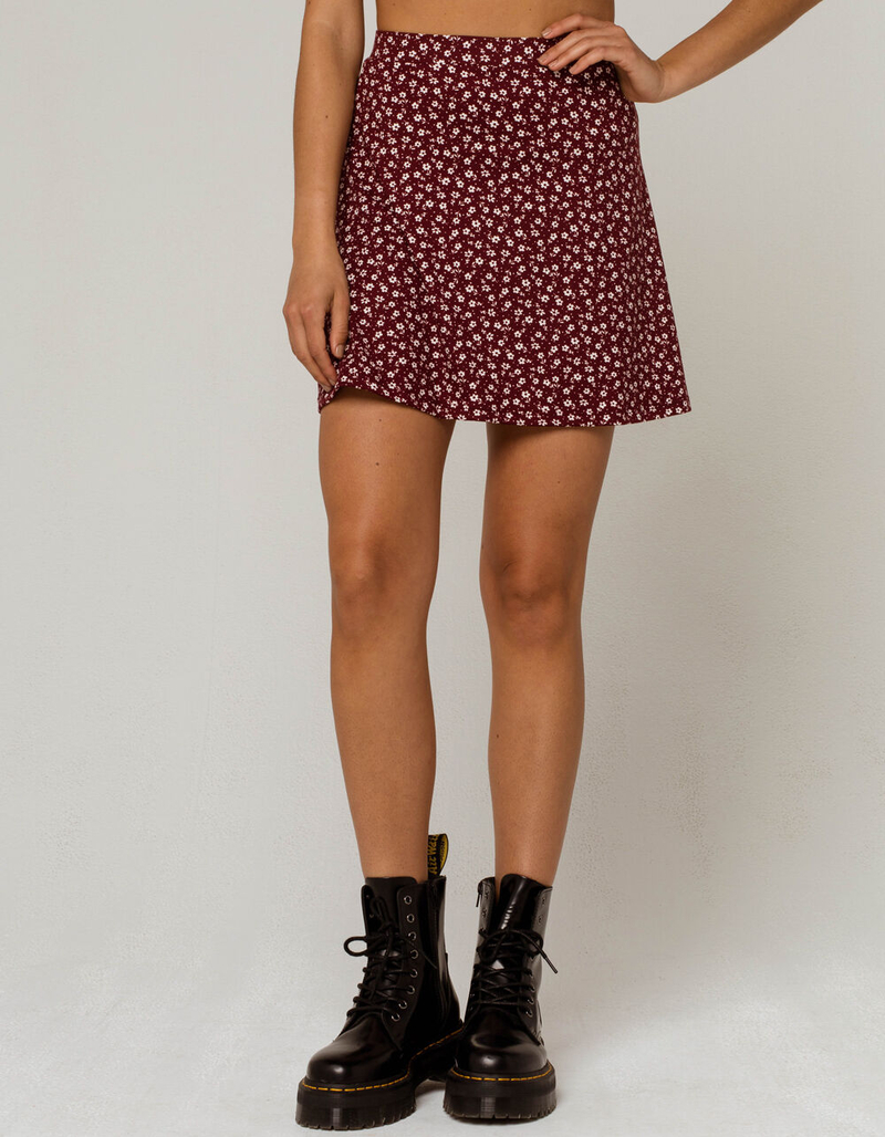 SKY AND SPARROW Floral Skater Skirt image number 1