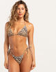 DAMSEL Leopard Tie Side Bikini Bottoms image number 1