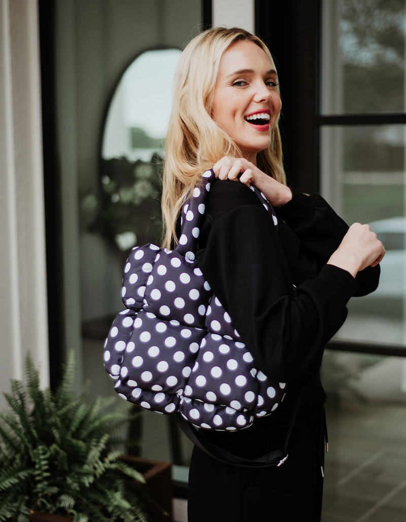 KATYDID Polka Dot Mini Puffer Tote image number 3