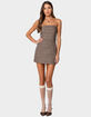 EDIKTED Boss Mode Plaid Mini Dress image number 5