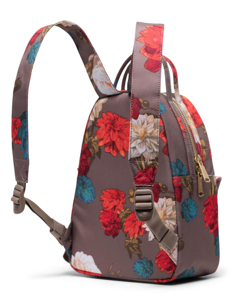 HERSCHEL SUPPLY CO. Nova Mini Brown Floral Backpack image number 3