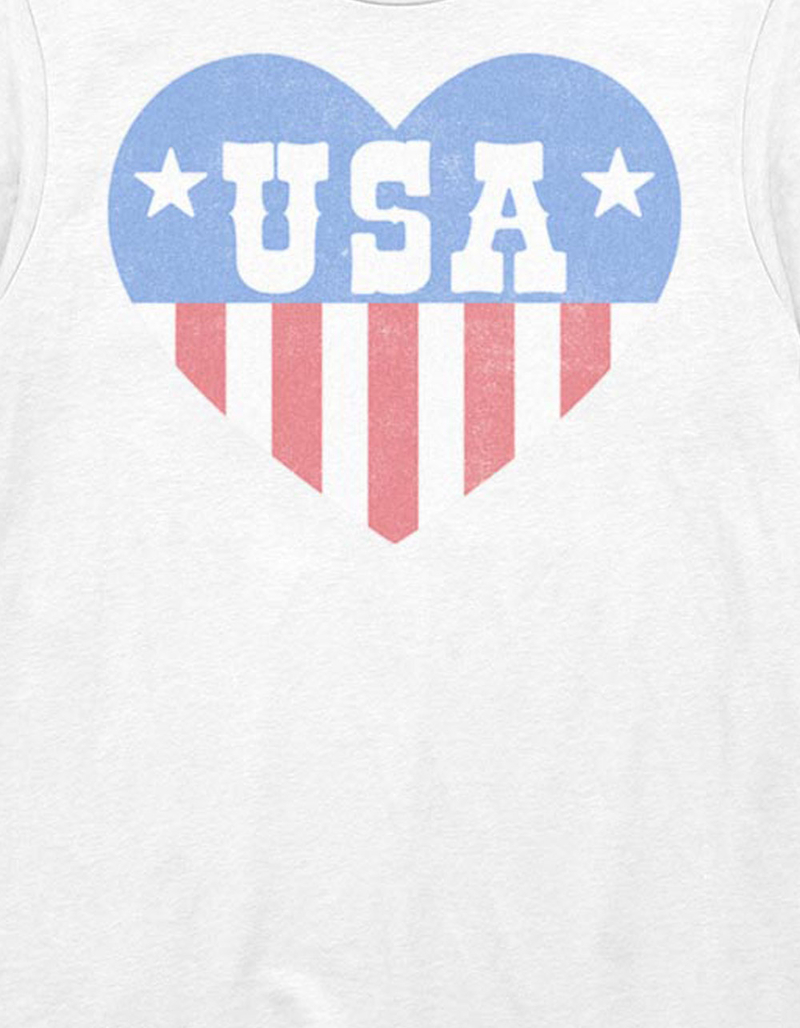 USA Heart Flag Unisex Tee image number 1