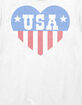 USA Heart Flag Unisex Tee image number 2