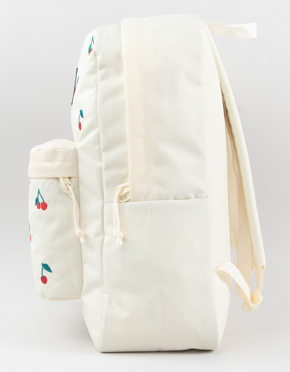 JANSPORT SuperBreak Plus FX Backpack - CHERRY EMBROIDERY COCONUT