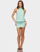 EDIKTED Milah Striped Halter Neck Mini Dress image number 4