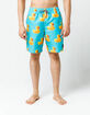 NEFF Ducky Blue Mens Hot Tub Volley Shorts image number 3