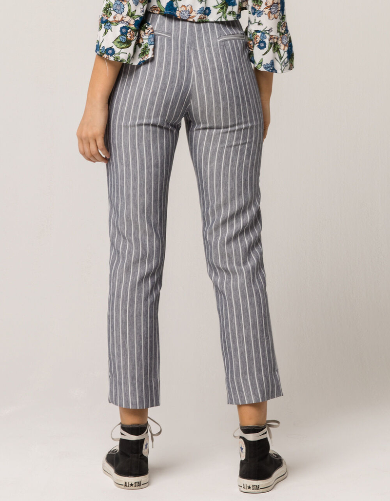 IVY & MAIN Blue Stripe Womens Crop Pants image number 2